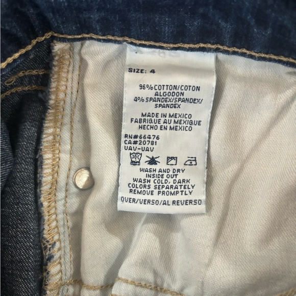 Y2K Tommy Hilfiger Dark Wash Mid-Rise Stretch Boot Cut Jeans 4 - Picture 7 of 7